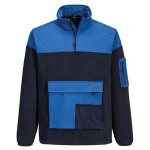 Portwest Mens KX3 Half Zip Sport Fleece Jacket / Navy